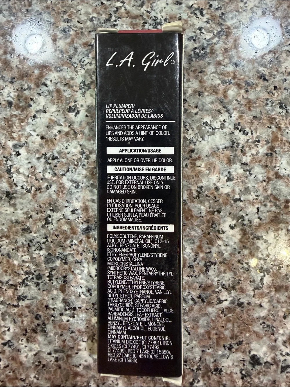 LA Girl Black Cherries Lip Plumper Mood Gloss - Tint Of Berry